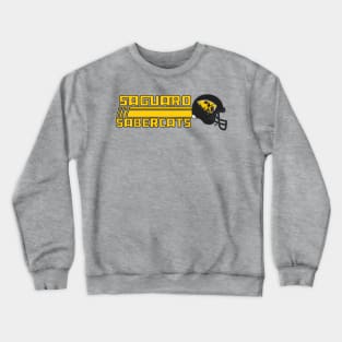 Saguaro Sabercats (Rush Primary - Black Lined) Crewneck Sweatshirt